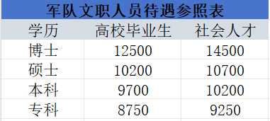 2024文職專業(yè)技術崗等級工資